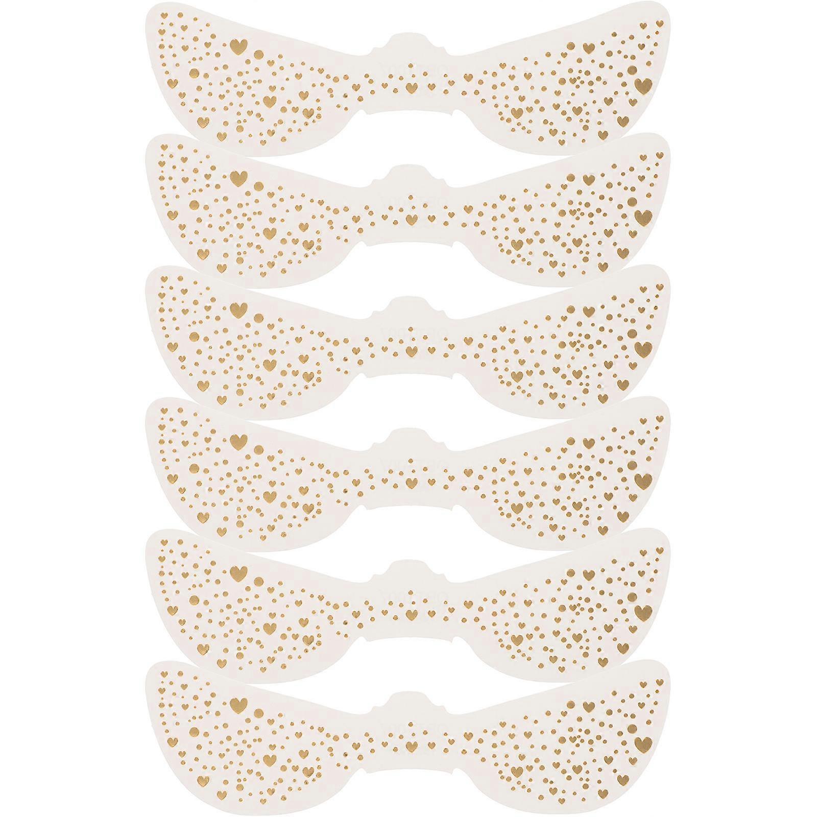 Temporary Face Freckles Waterproof Sparkle Freckle Patches for Party 6 Sheets