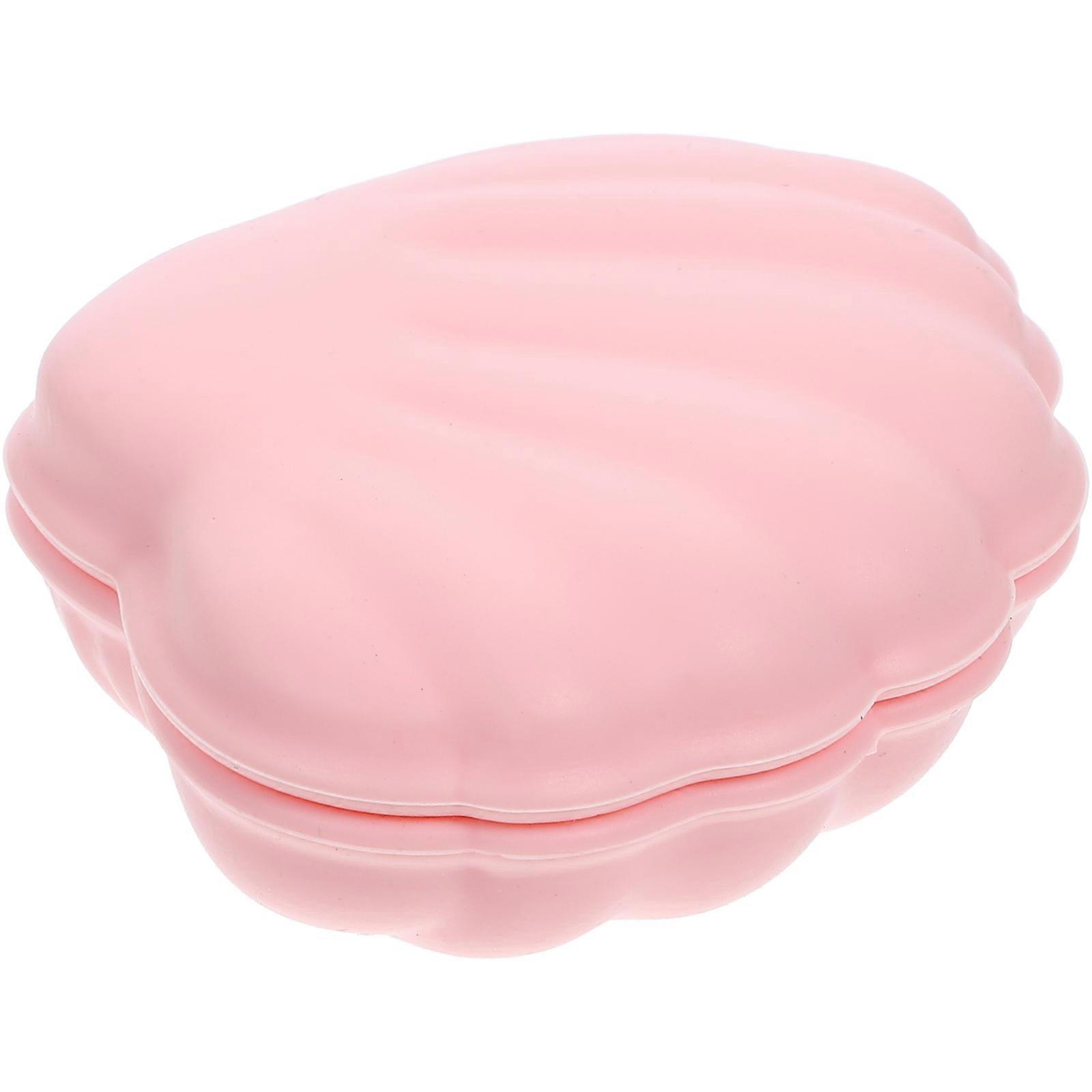 Shell Jewelry Container for Storage Use Durable Pink Silicone