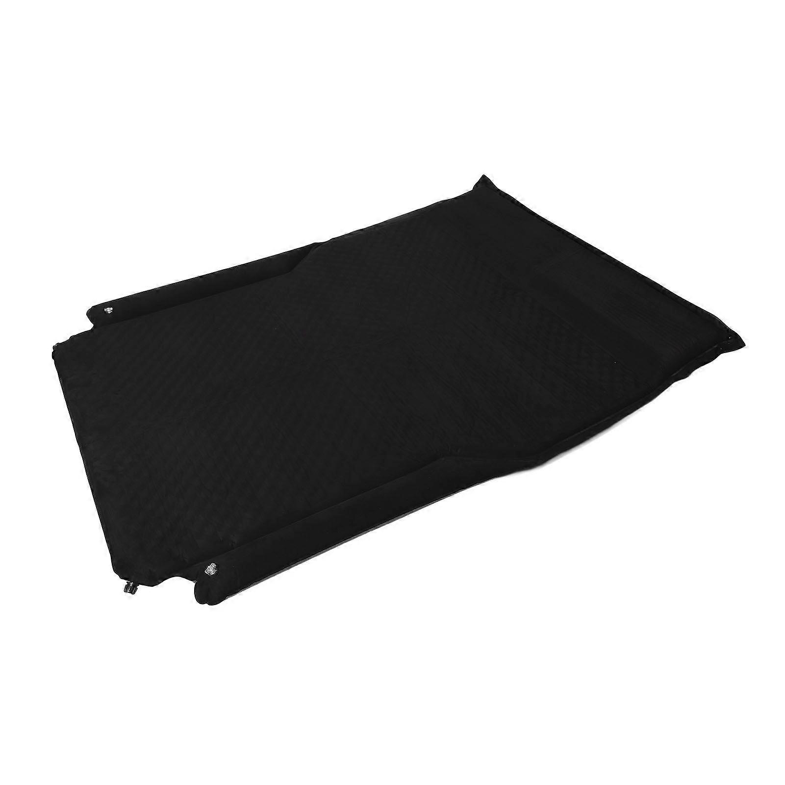 Inflatable SUV Mattress Bed 5cm Thick Suede with Pillow Black