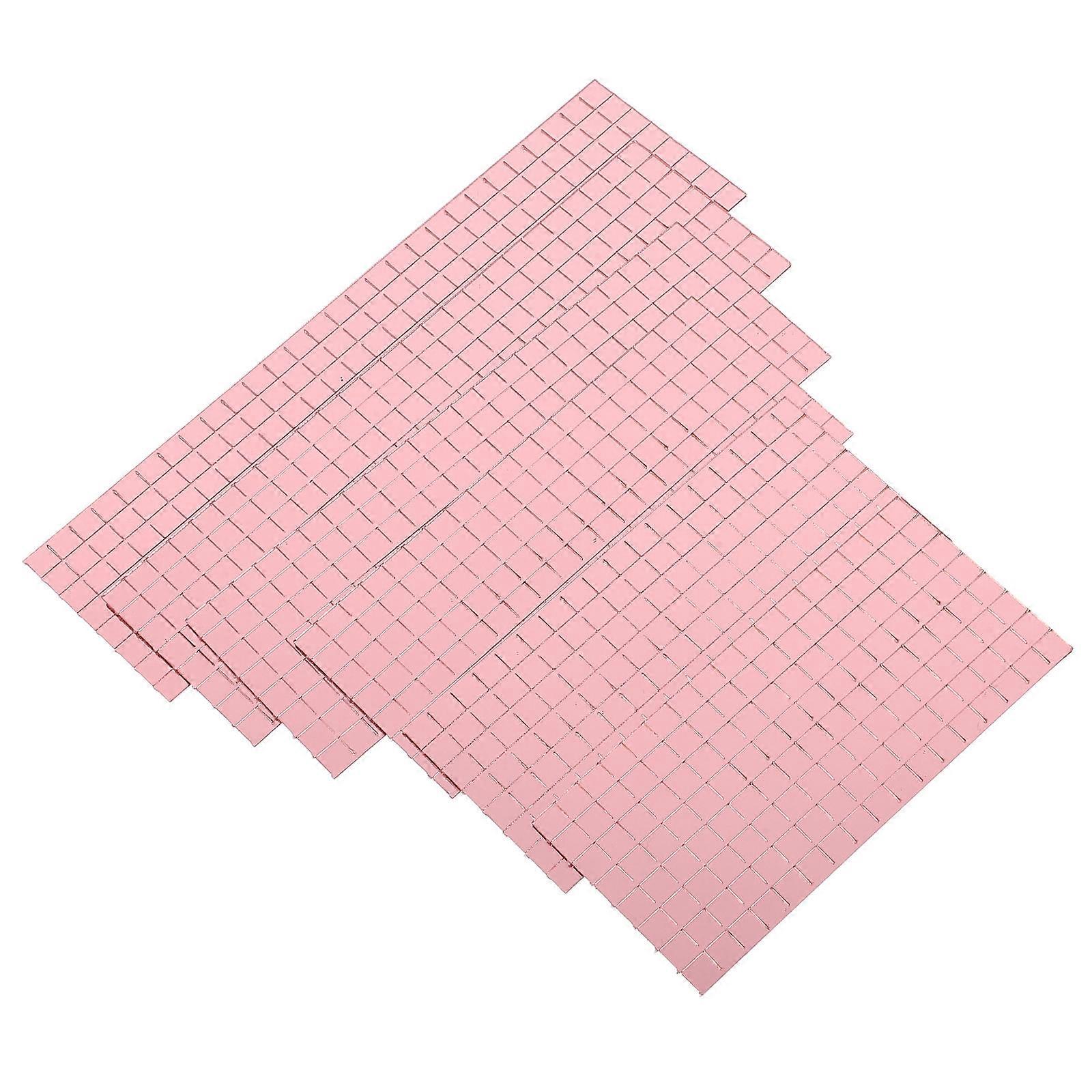 Square Tiles for Crafts Adhesive Tile for Handicraft Enthusiasts Rose Gold Color 5x5mm Per Tile 4 Bags
