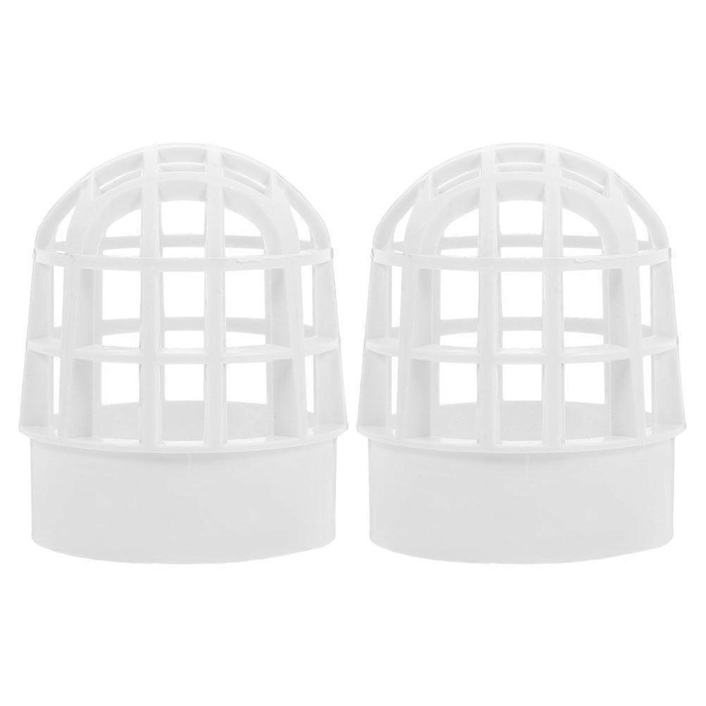 2PCS PVC Gutter Downspout Protector Plastic Rain Gutter Protector Mesh Gutter Guard Gutter Screen for Outdoor Balcony Drain Pipes