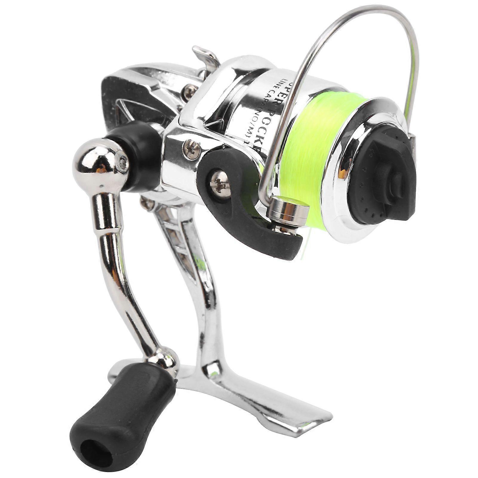 Portable Spinning Fishing Reel Foldable Rocker Arm Interchangeable Left Right Handle Fishing Tackle