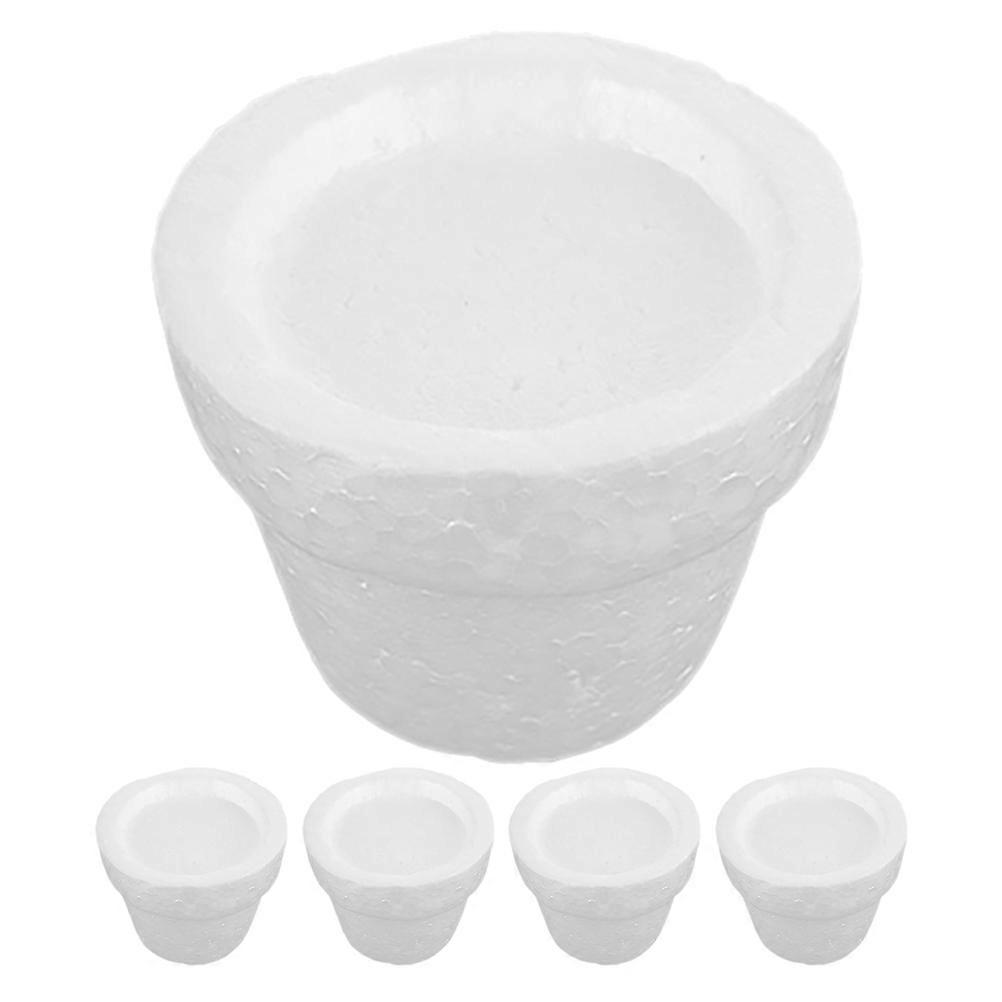 Diy Crafting Supplies Portable Lightweight White Foam Insert For Floral Arrangements And Crafts 5Pcs