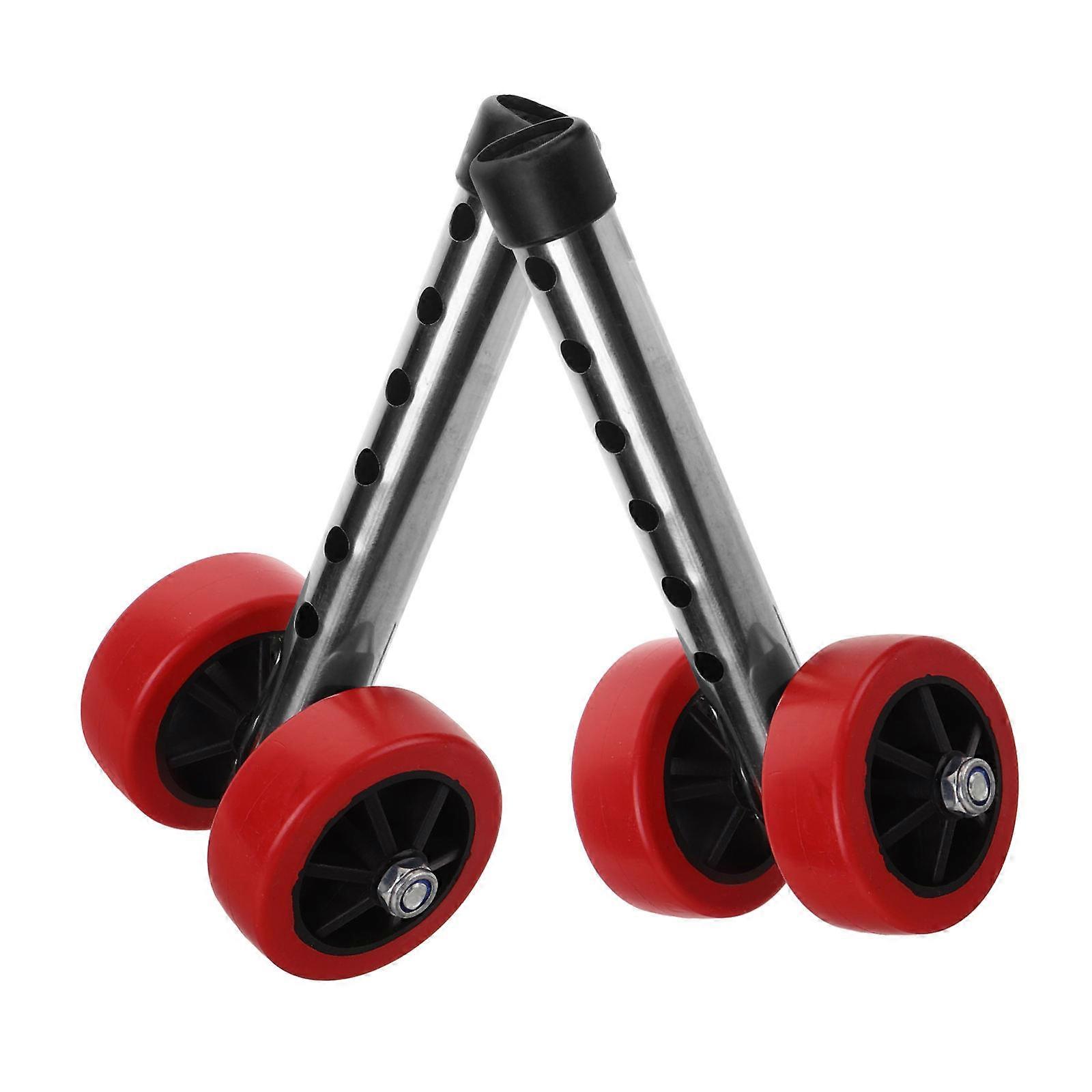 Front Wheel for Walker Replacement Durable Rubber Steel 1Pair