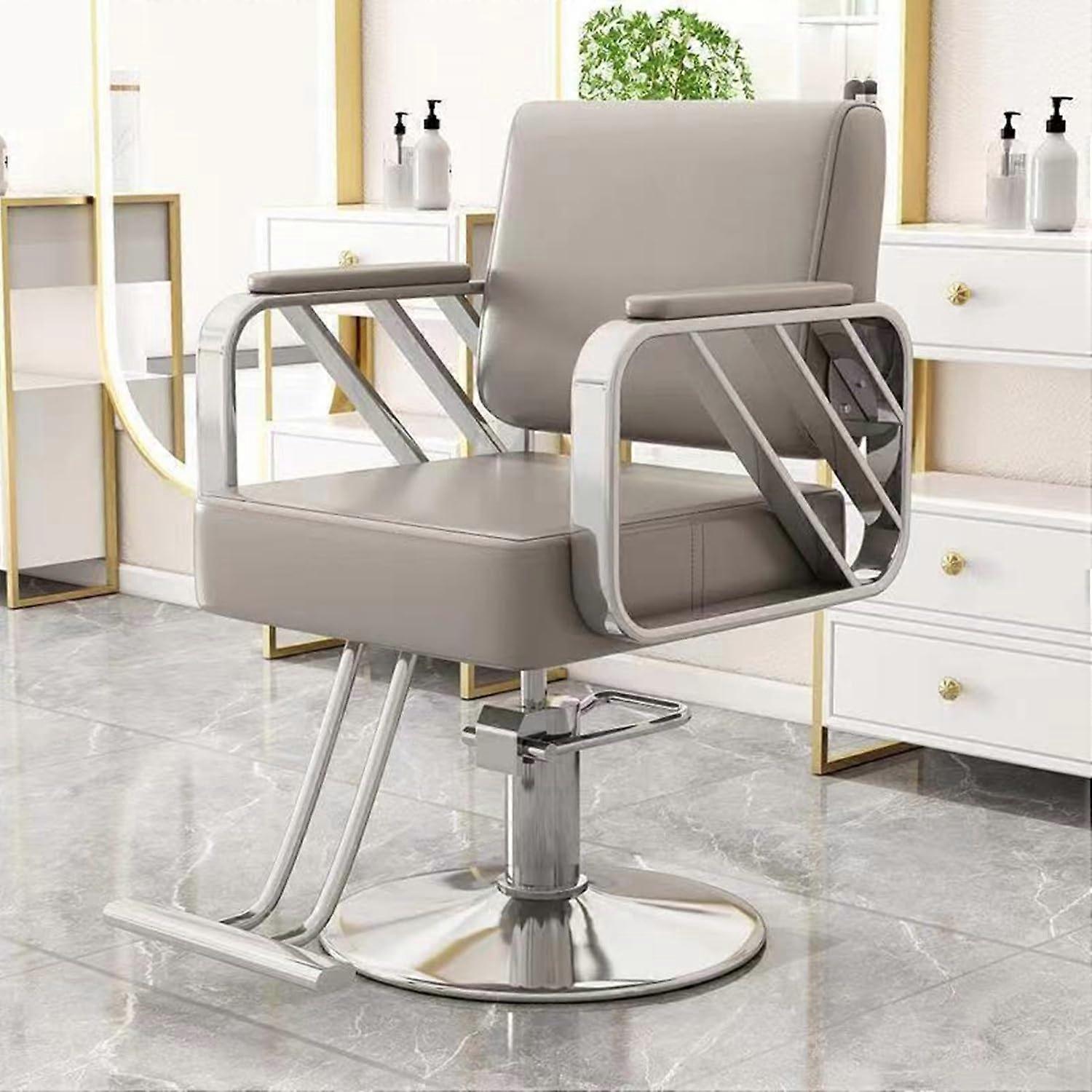 Hairdressing Chair With Hydraulic Pump, Adjustable Height, 360 Degree Swivel, Barber Chair, Salon Chair, One Size, Model K