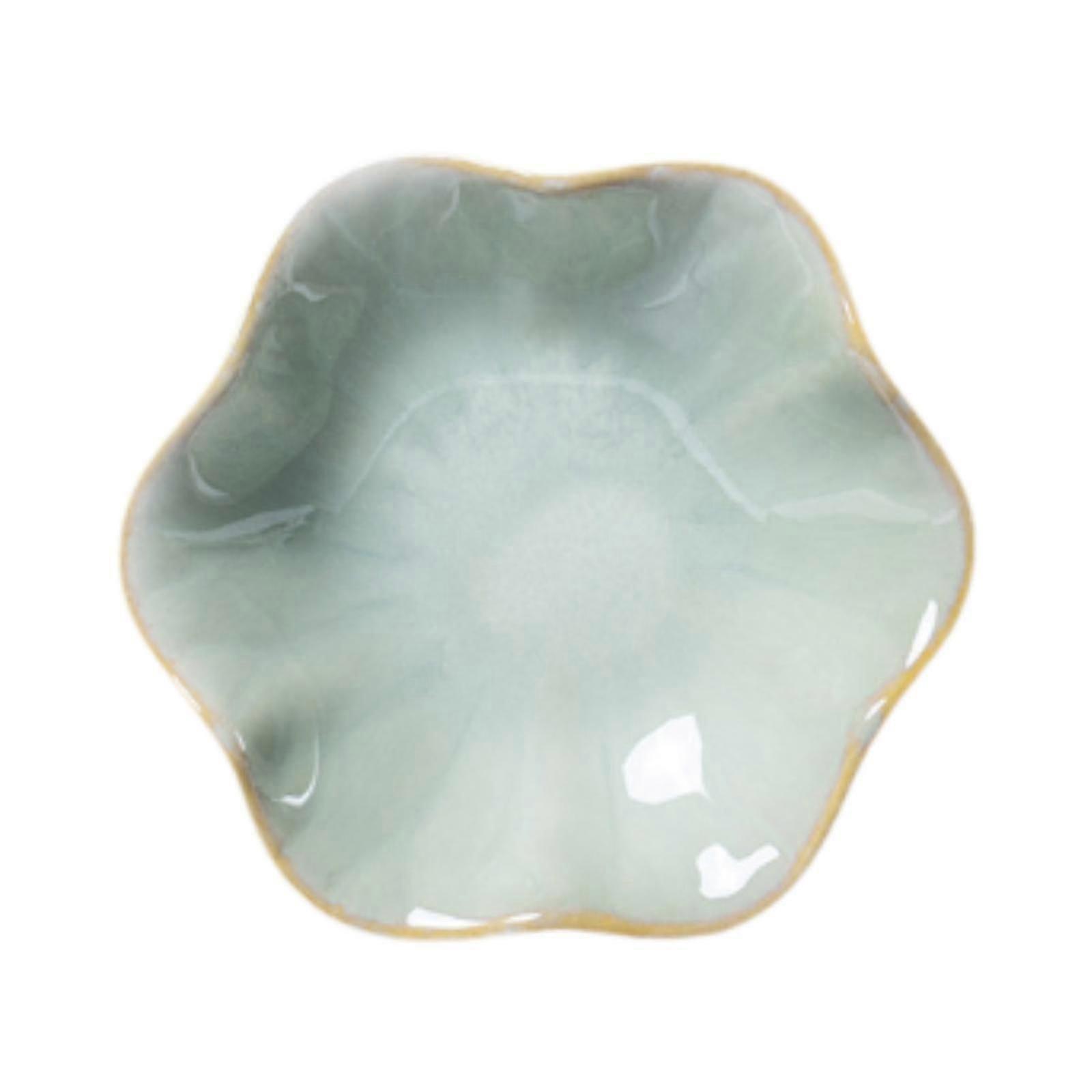 Flower Shape Spoon Holder Jewelry Dish Tray Cutlery Decorative Plate Sauce Dish