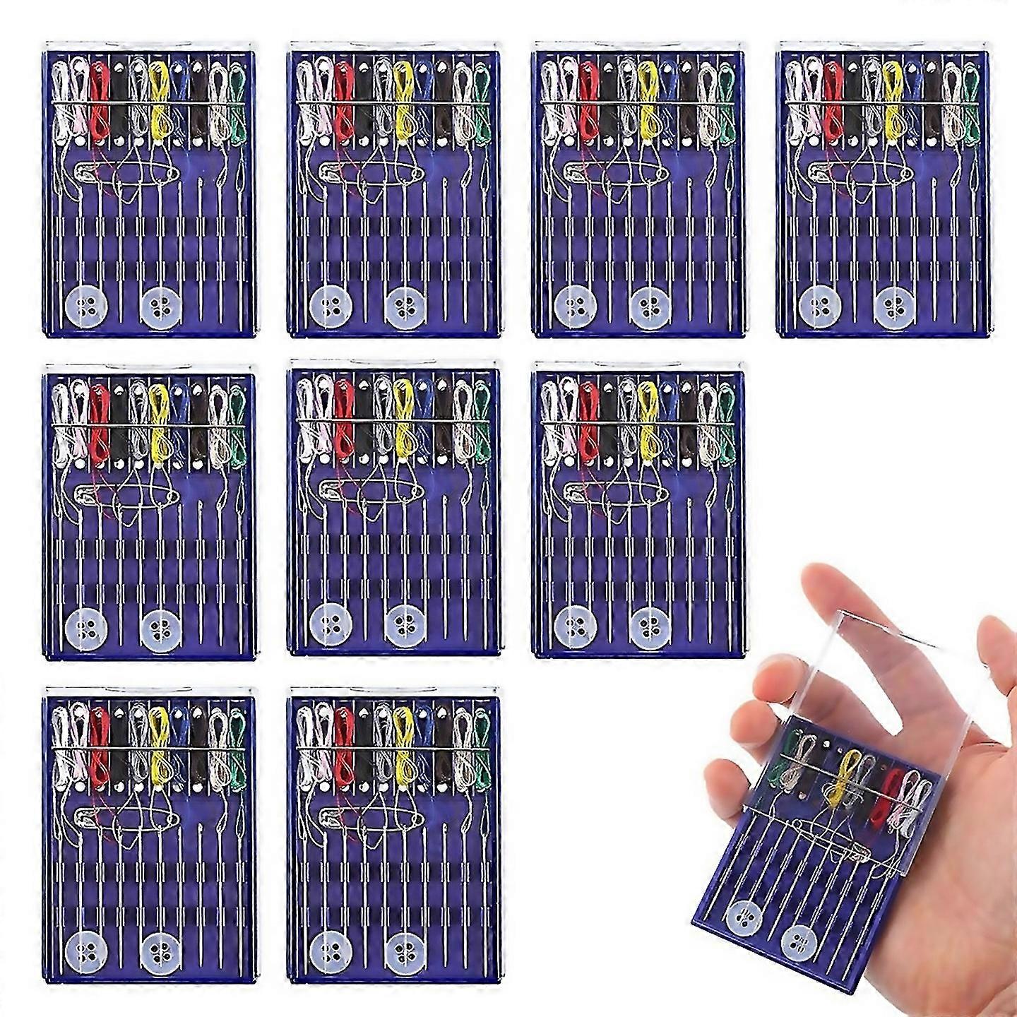 For 10boxes Mini Sewing Kitquick Fix Sewing Kit Small Travel Sewing