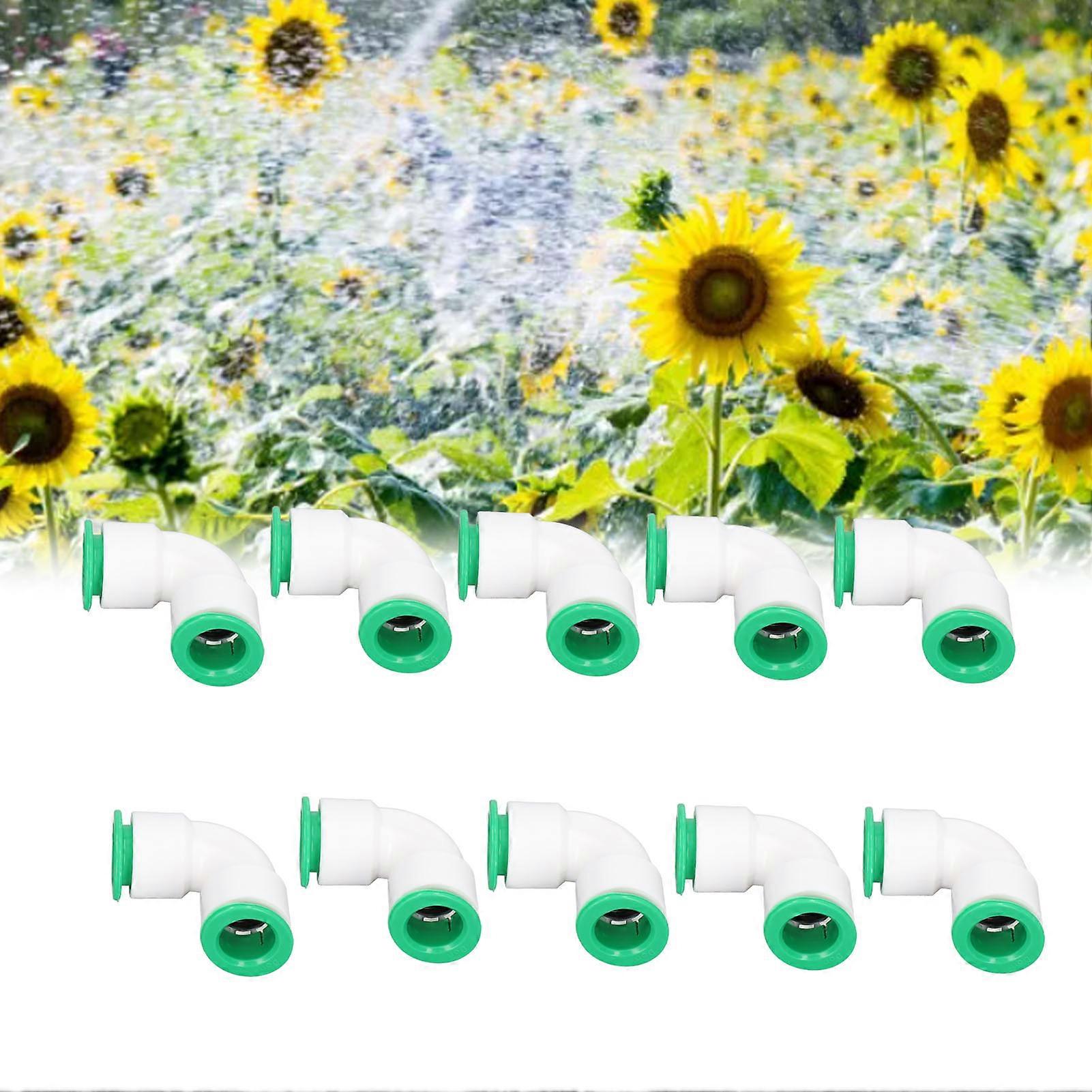 10Pcs 20mm PPR Elbow Connector Quick Push Hose Pipe Fitting Kit