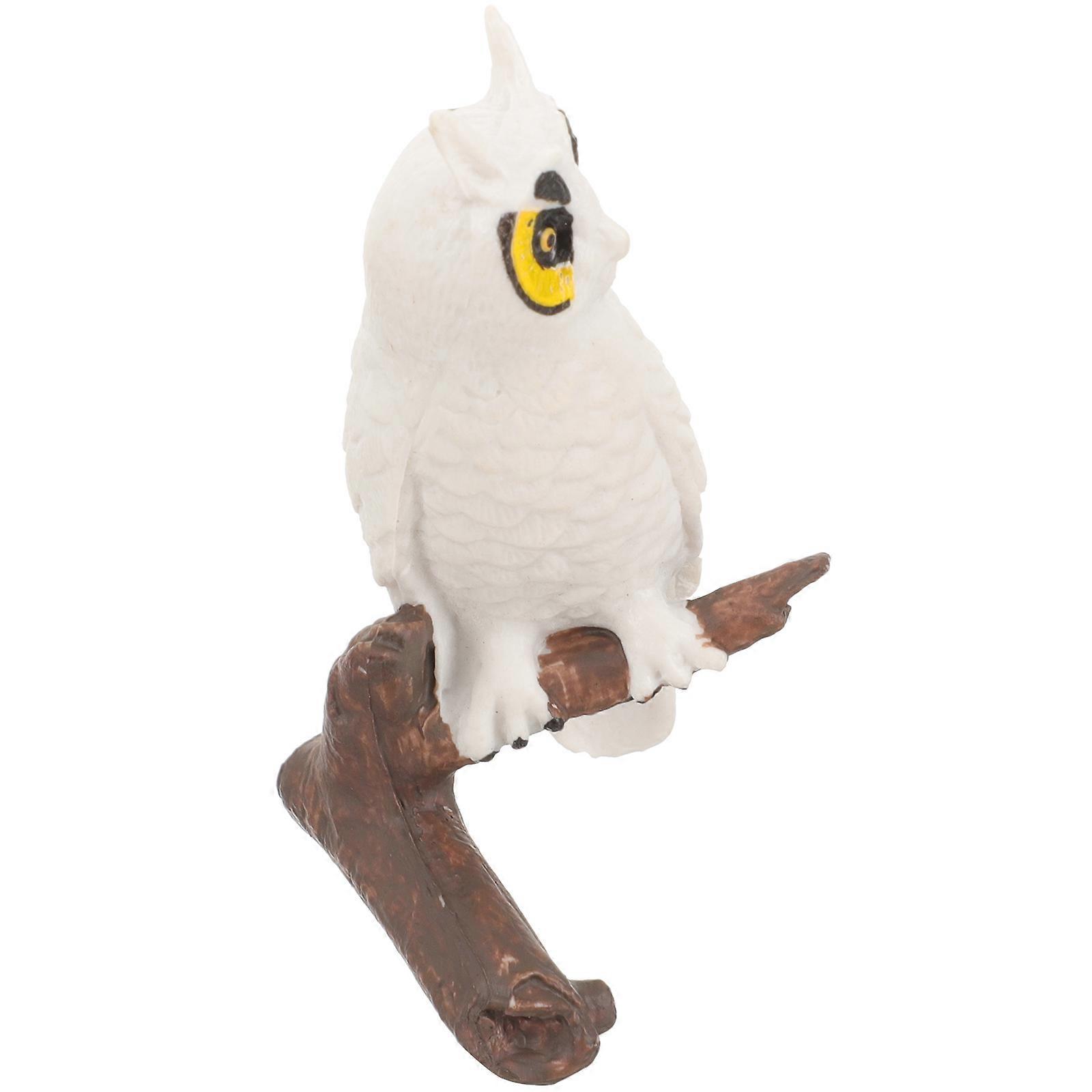 Bird Figurine Resin Statue for Decor 4Pcs Small Model for Garden