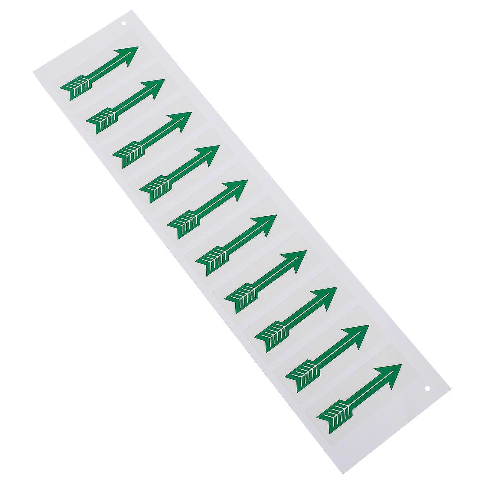 Arrow Warning Sticker Indicating Direction for Warning 10Pcs