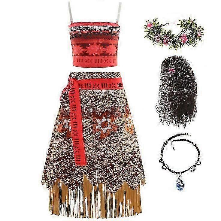 Dívčí kostým halloweenský karneval inspirovaný princeznou Moanou - DSW
