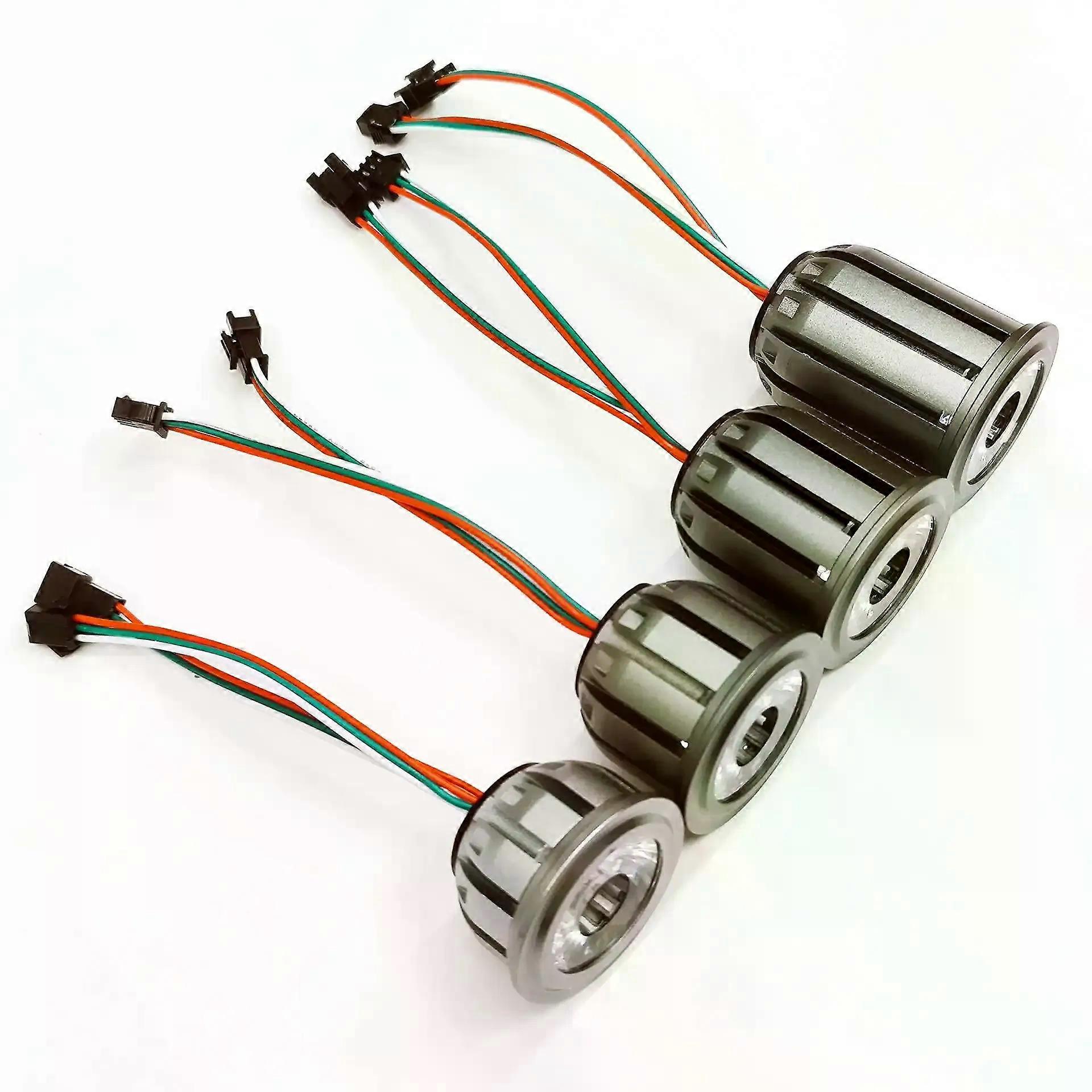 3W/6W/9W/12W DC24V WS2811 RGBIC Addressable LED Smart Pixel Spotlight D50mm Size Indoor Use 3Pin JST in and out 30 Degree