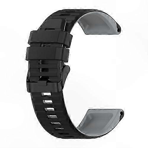 For Garmin Fenix 6 22mm Silicone Mixing Color Watch Band