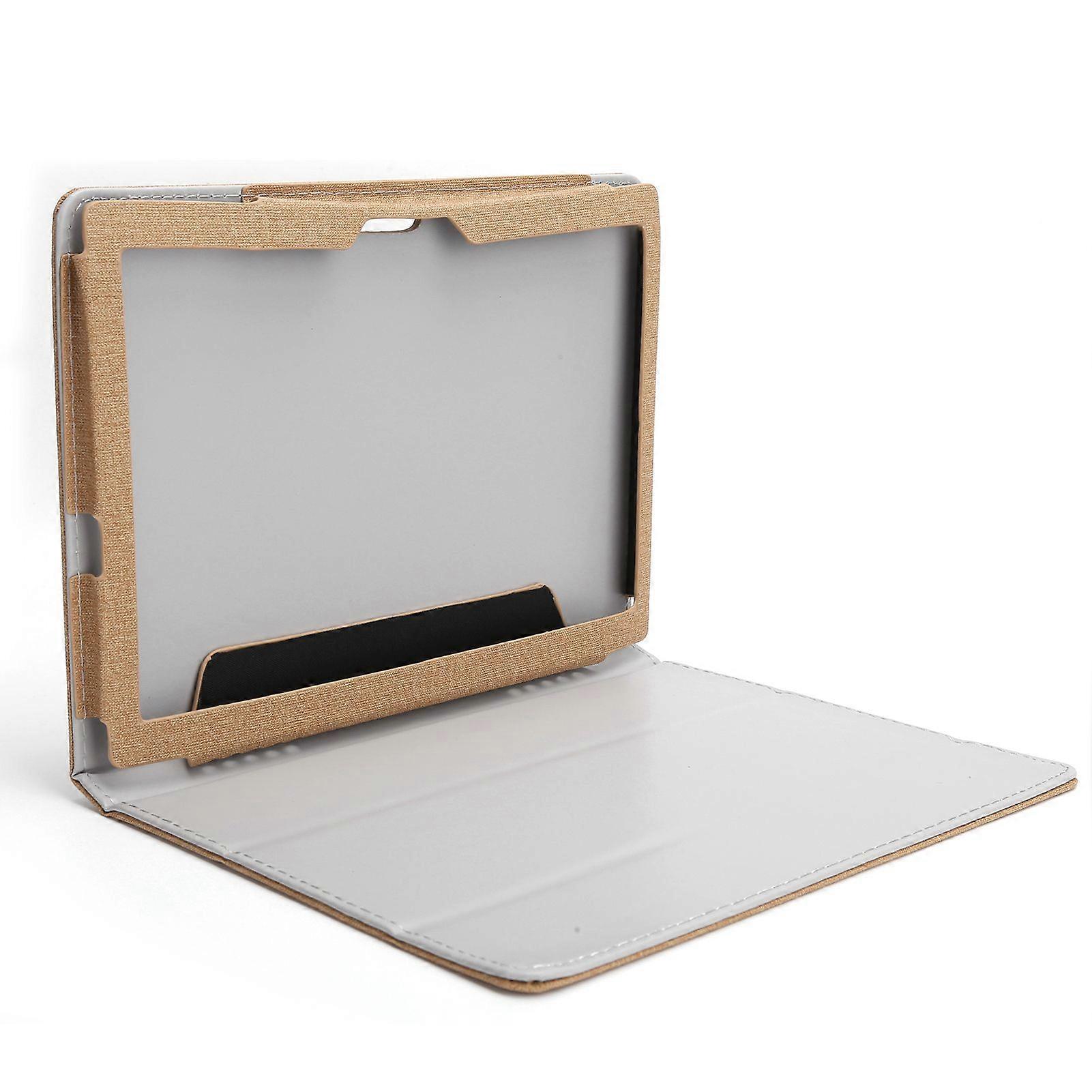 Tablet Protective Cover for Teclast M30 All Inclusive AntiDrop Flip Type Dustproof Shell(Gold )