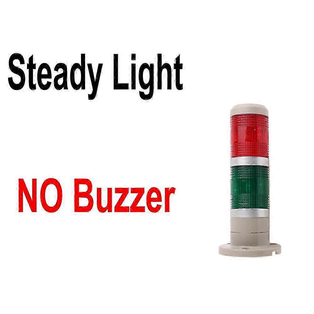 DC12V/24V Industrial Multilayer Warning Signal Tower Stack Lamp Steady Flash light Alarm caution machinery Buzzer/NO AC110V/220V 2025