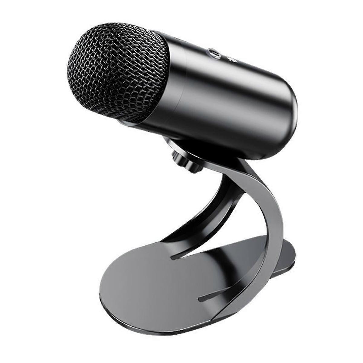 USB Microphone Noise Cancelling with RGB Colorful Lights for Streaming Podcasts Desktop Wired Microphone Game Conference