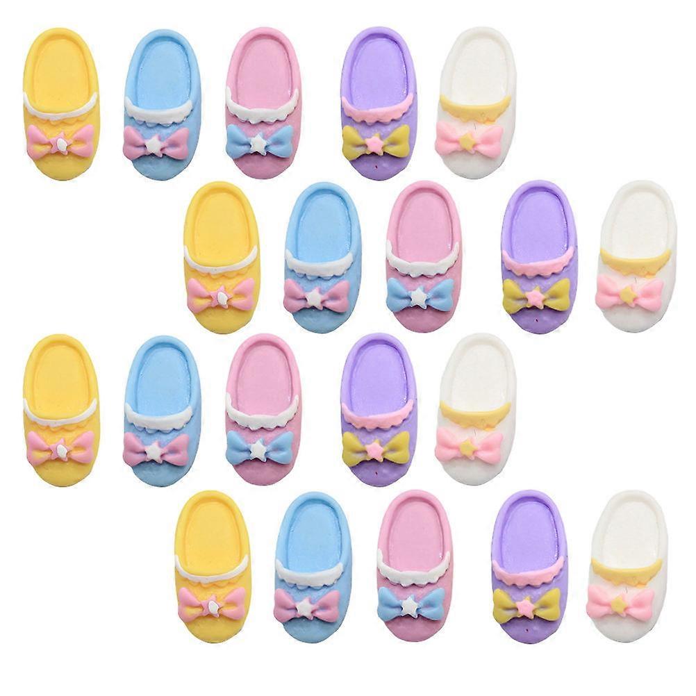 DIY Miniature Model 20Pcs Resin Assorted Color with Mini Details for Decor