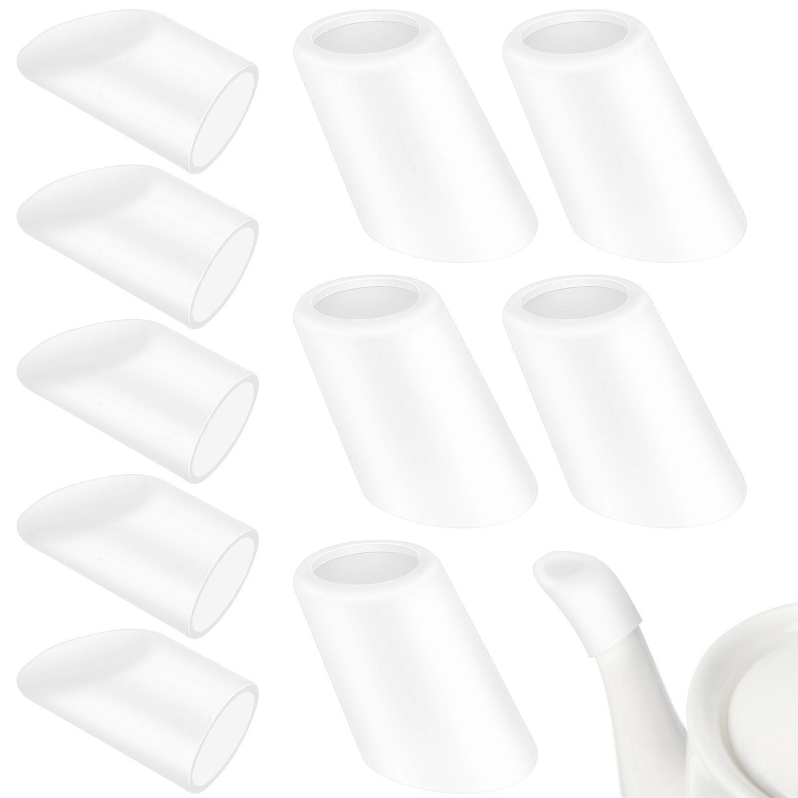 Transparent Silicone Teapot Spout Cover for Protection 2Sets Kettle Spout Protectors
