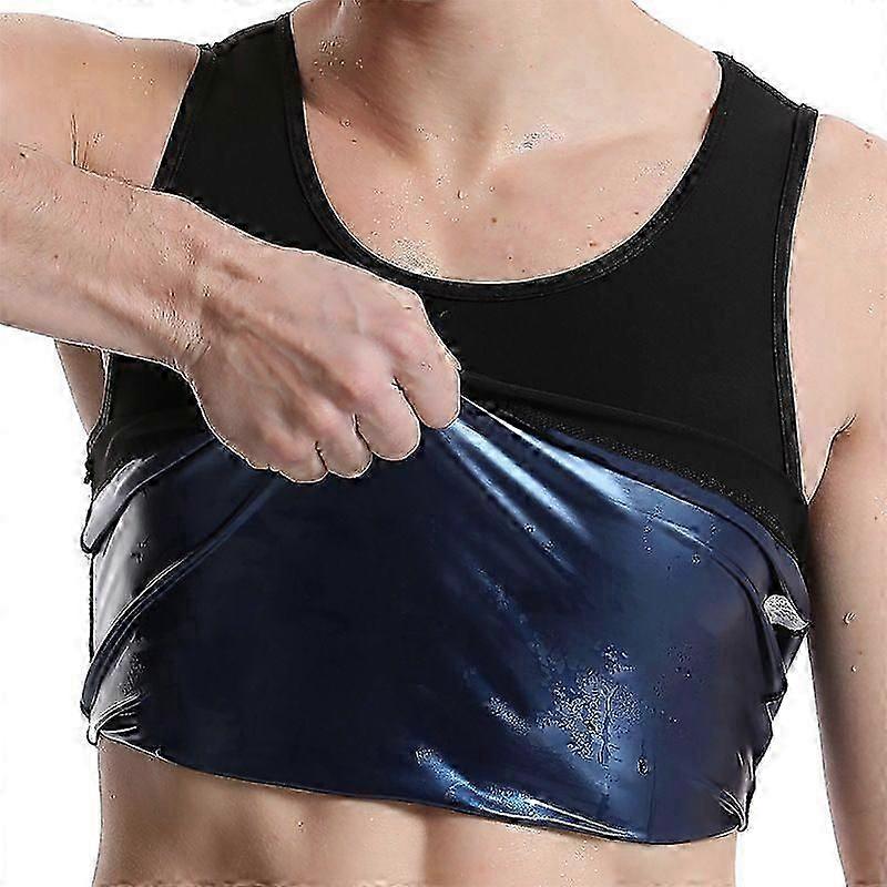 Mænds varmefangende polymer saunavest - svedforbedrende design