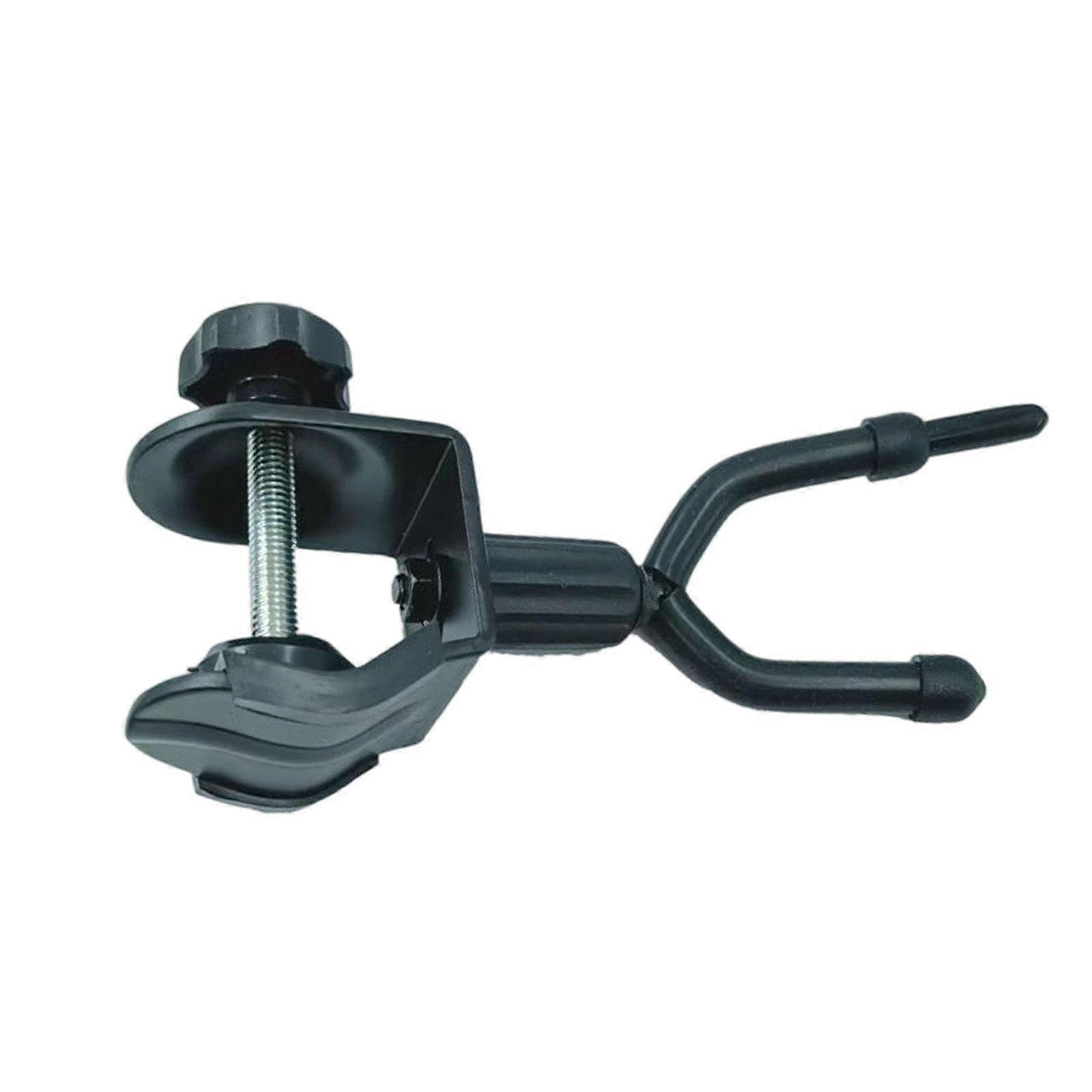 Violin Support For Mic Stand, Holder With Hook For Viola And Guitar, Stage Use, Black