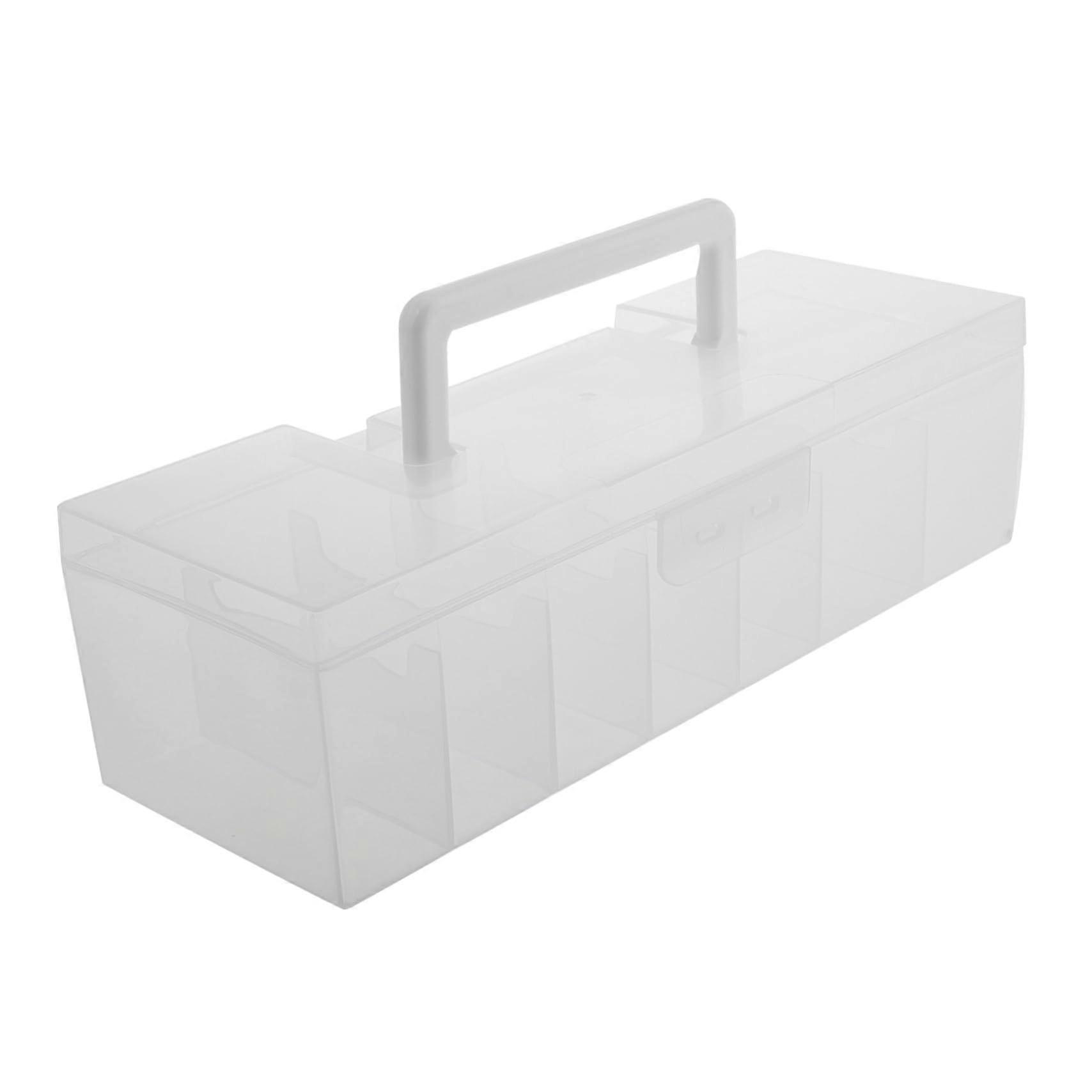 Packet Storage Box Clear Plastic Divided Organizer Packet Organizer Box For Organization Supplies