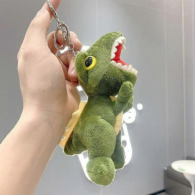 Tyrannosaurus Rex keychain plush toy dinosaur doll school bag large pendant hanging ornaments