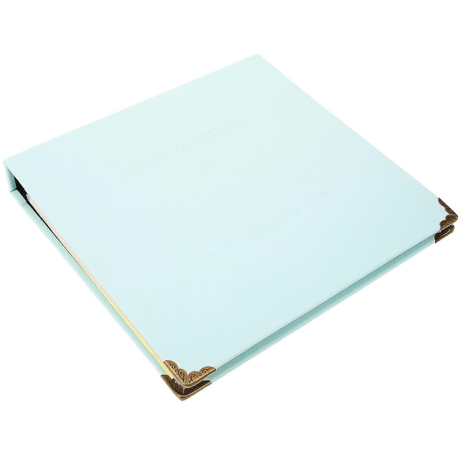 Ticket Stub Diary Book 1Pack Light Green Suitable For Home Use And Family Photos Providing Loss Prevention And Organized Storage