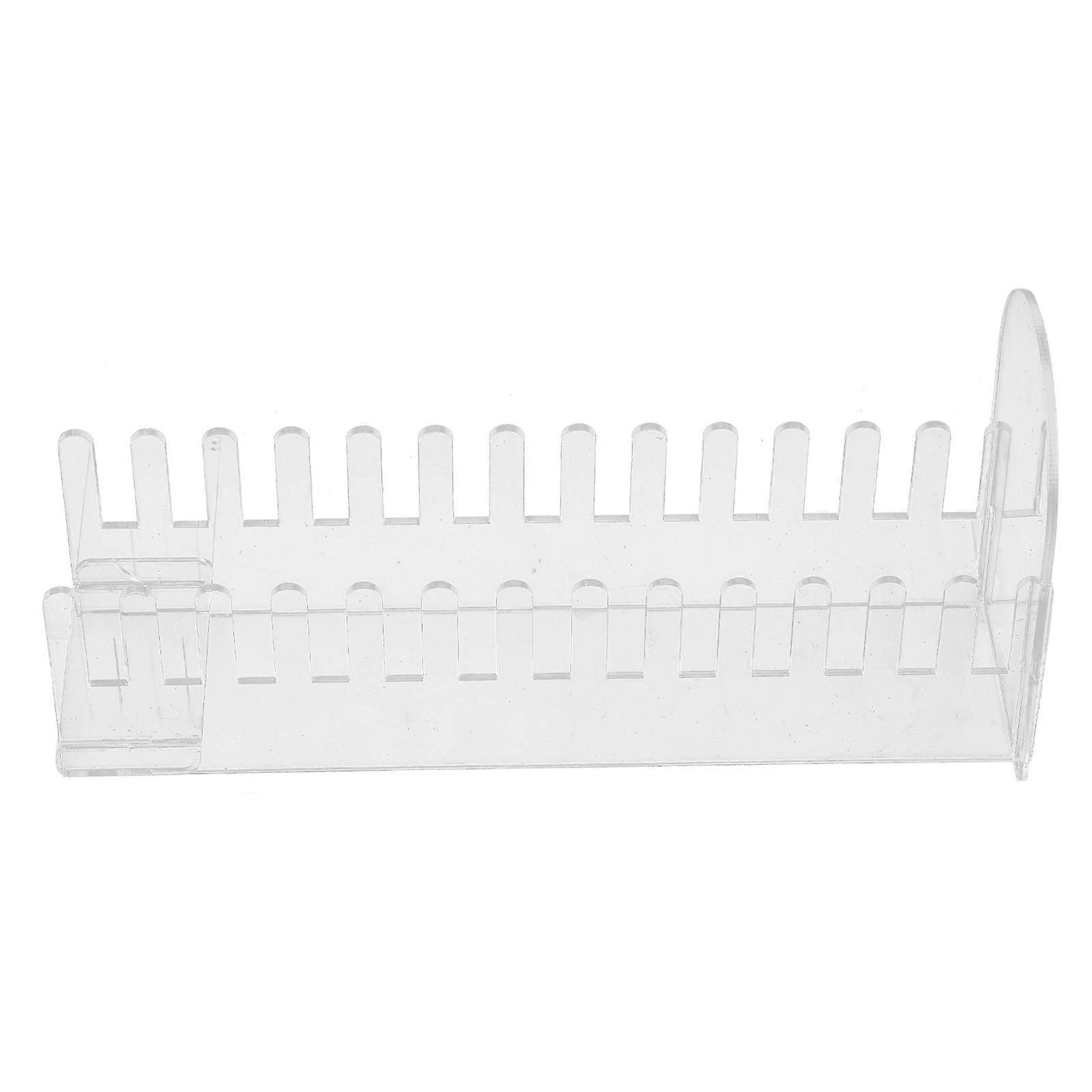 Clear Display Stand For Greeting Cards And Trading Cards Suitable For Home Decor And Vendor Events In Sleek Rectangular Style 4Pcs