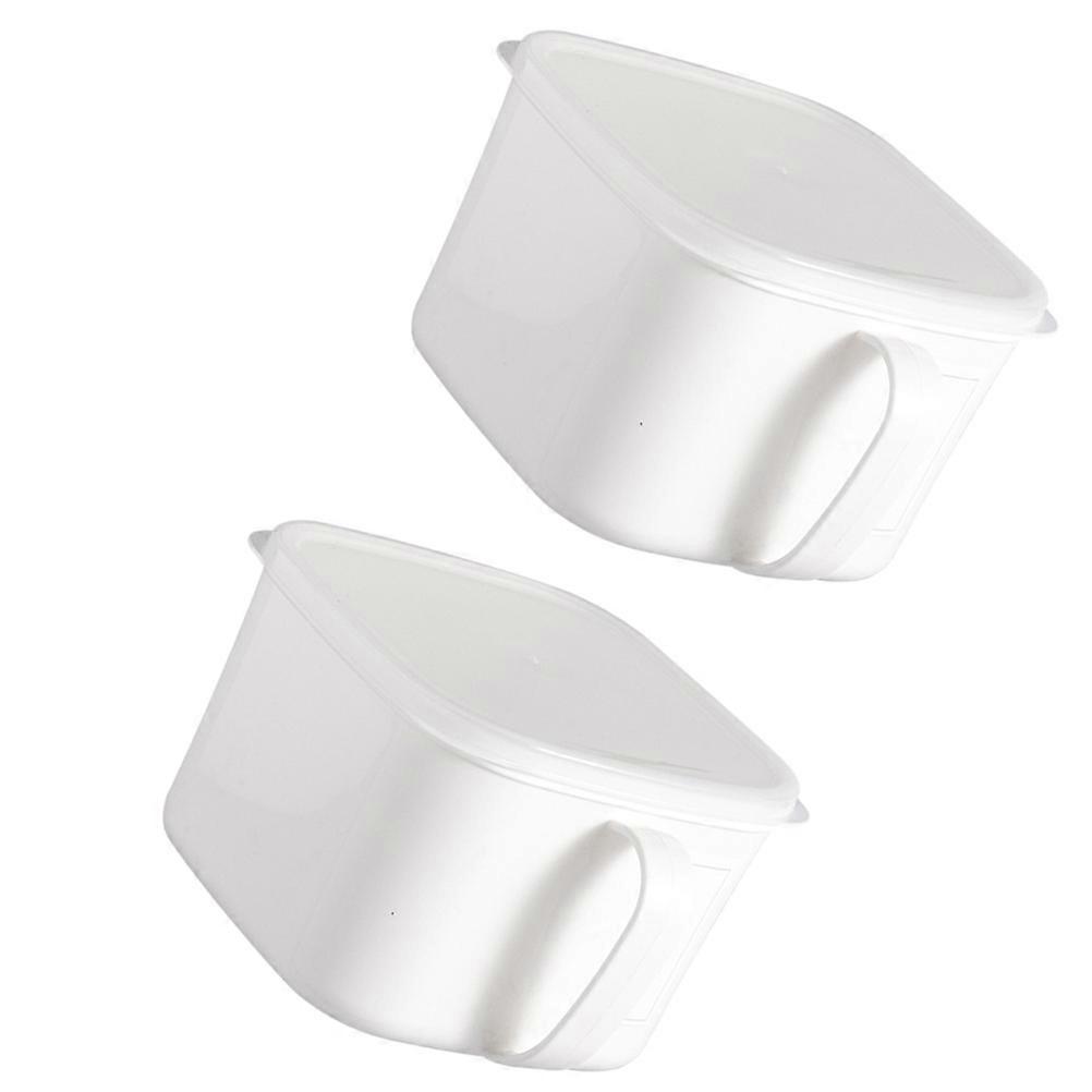 Cookie Storage Containers Airtight Kitchen Food Storage Containers Rectangular With Handle For Home Use 2Pack