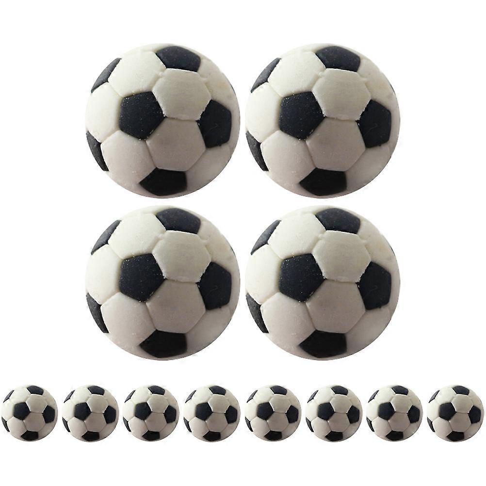 Miniature Soccer Balls Dollhouse Mini Soccer for Decor 12Pcs Assorted Color Rubber