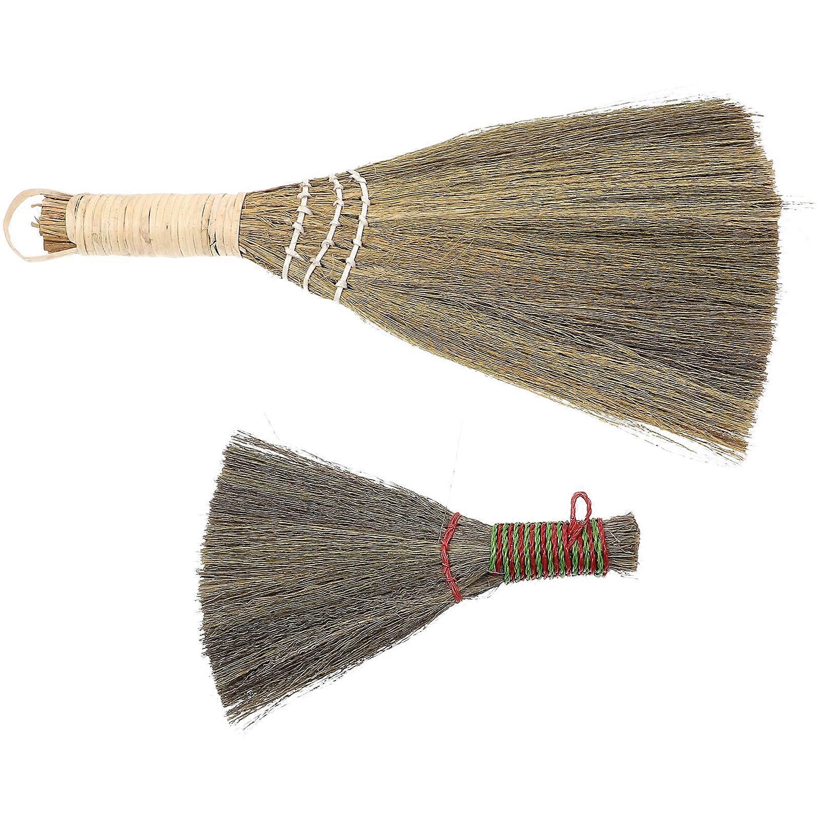 Handheld Broom 2Pcs Dust Cleaning Mini Appearance Practical Cleaning Tool Assorted Color