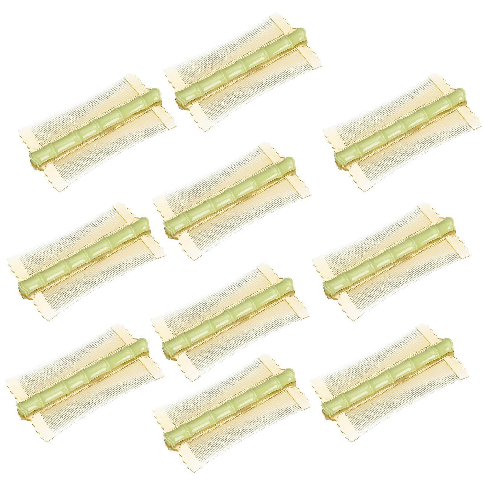 10Pcs Double-Sided Plastic Hair Combs Ideal For Scalp Massaging Blood Circulation And Protecting From Tangles