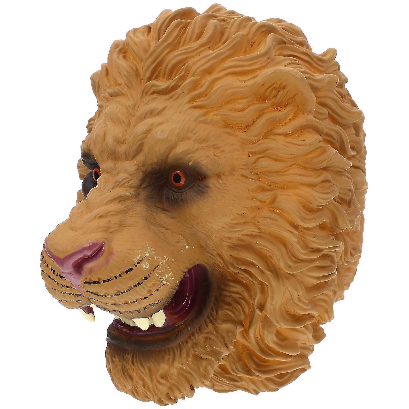 Animal Hand Toy 2Pcs Creative Parent-child Puppet For Kids And Children With Role Playing Function In Yellow Color