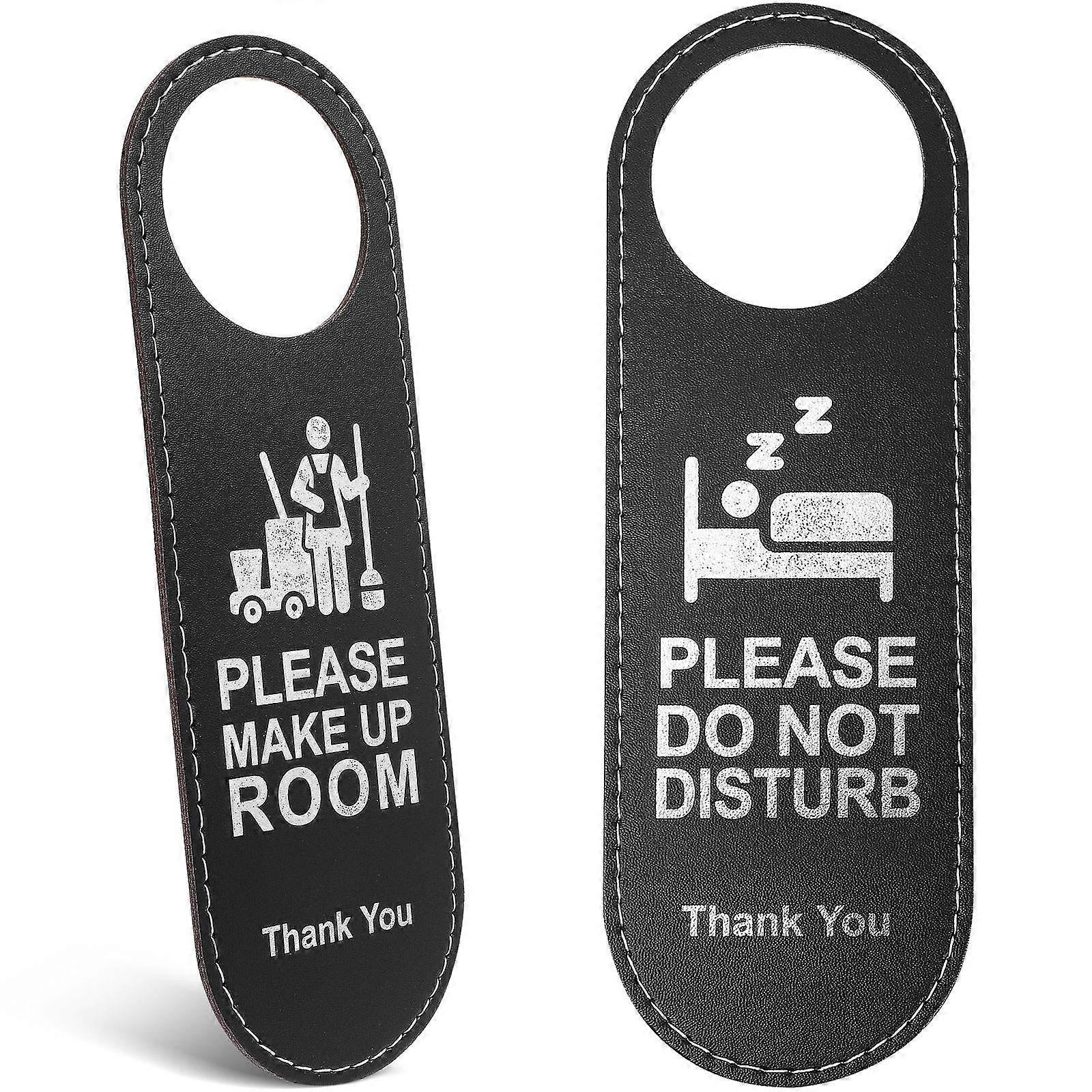 Door Sign 8Pcs Modern Style Double-Sided Tag For Hotel Service And Lounge Room Notification 24X8cm