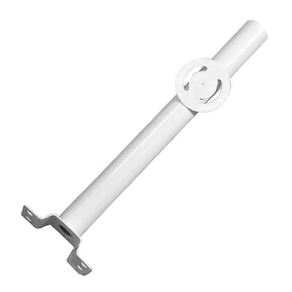 Street Light Pole Arm Bracket Metal for Solar Lamp 2Sets White