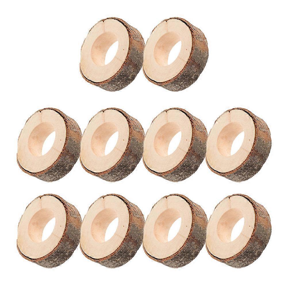 Rustic Wooden Napkin Rings Napkin Ring for Party Use 50Pcs