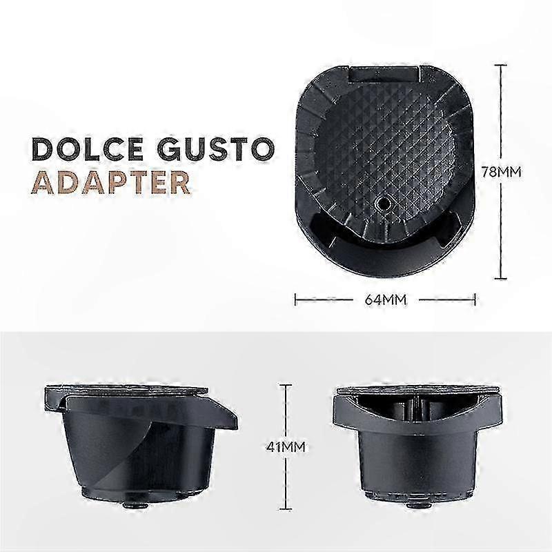 Universal Capsule Adapter for Coffee Machines Compatible with Nespresso and Dolce Gusto Pods