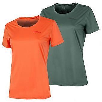 Jack Wolfskin Womens Tech fugttransporterende hurtigtørrende letvægts T-shirt