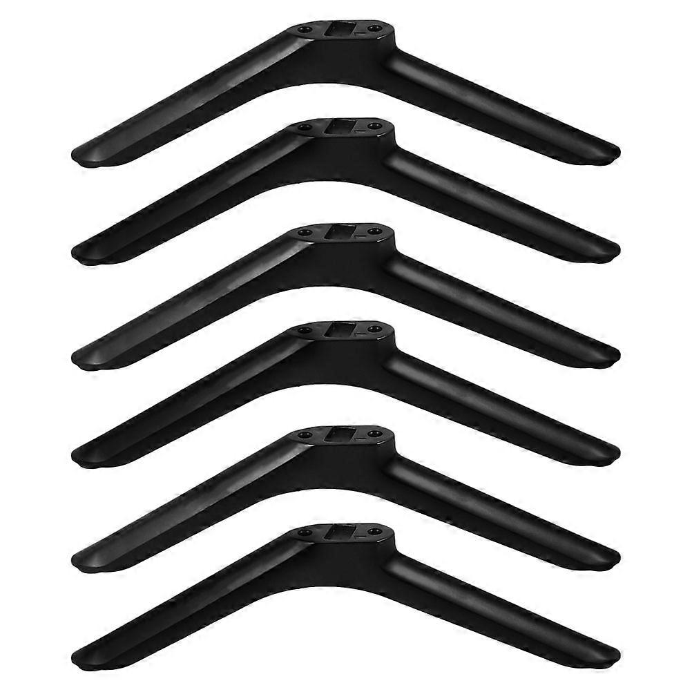 Universal TV Legs TV Base Stand for Television Support 15Pairs Black PP