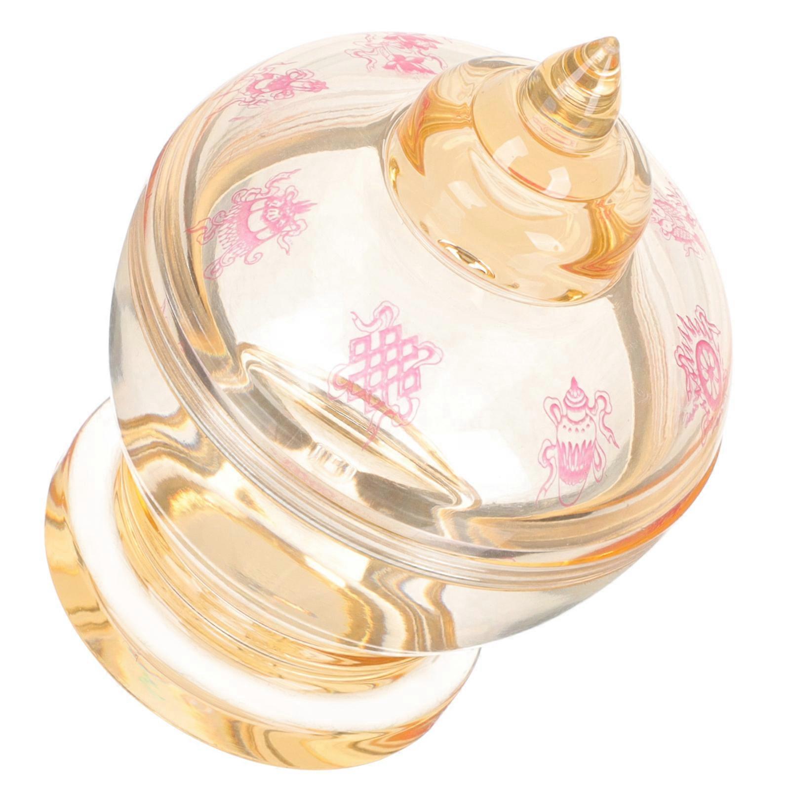 Acrylic Decoration Golden Statue for Storage Use 4Pcs