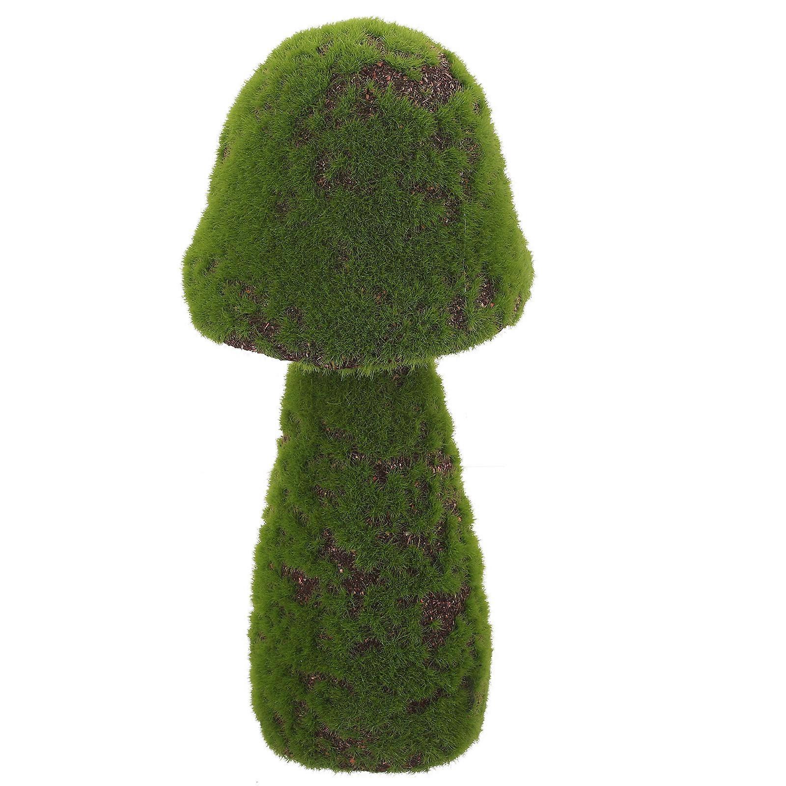 Mushroom Statue Simulation Moss Mushroom Figurine for Decor