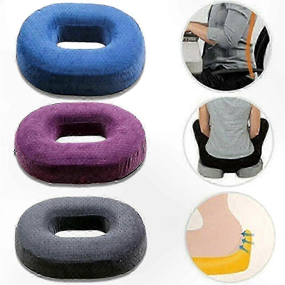 Orthopedic Memory Foam Seat Cushion for Tailbone Pain Relief and Comfortable Support