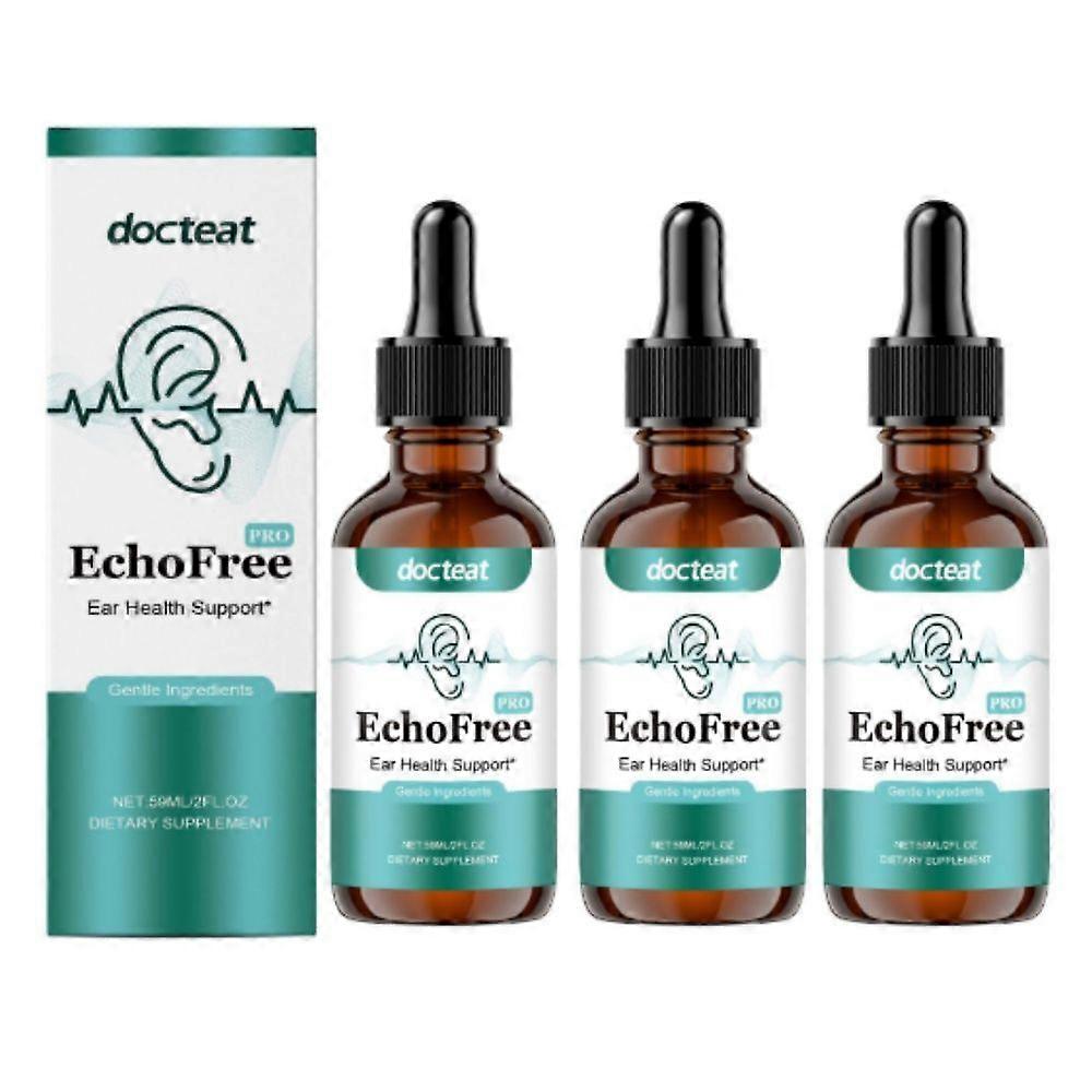 3X Tinnitus Relief Drops Echofree Ear Health Support
