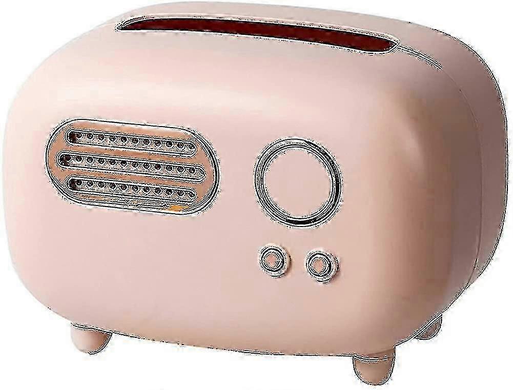 Rectangular Tissue Box, Vintage Retro Radio Design Cover Holder