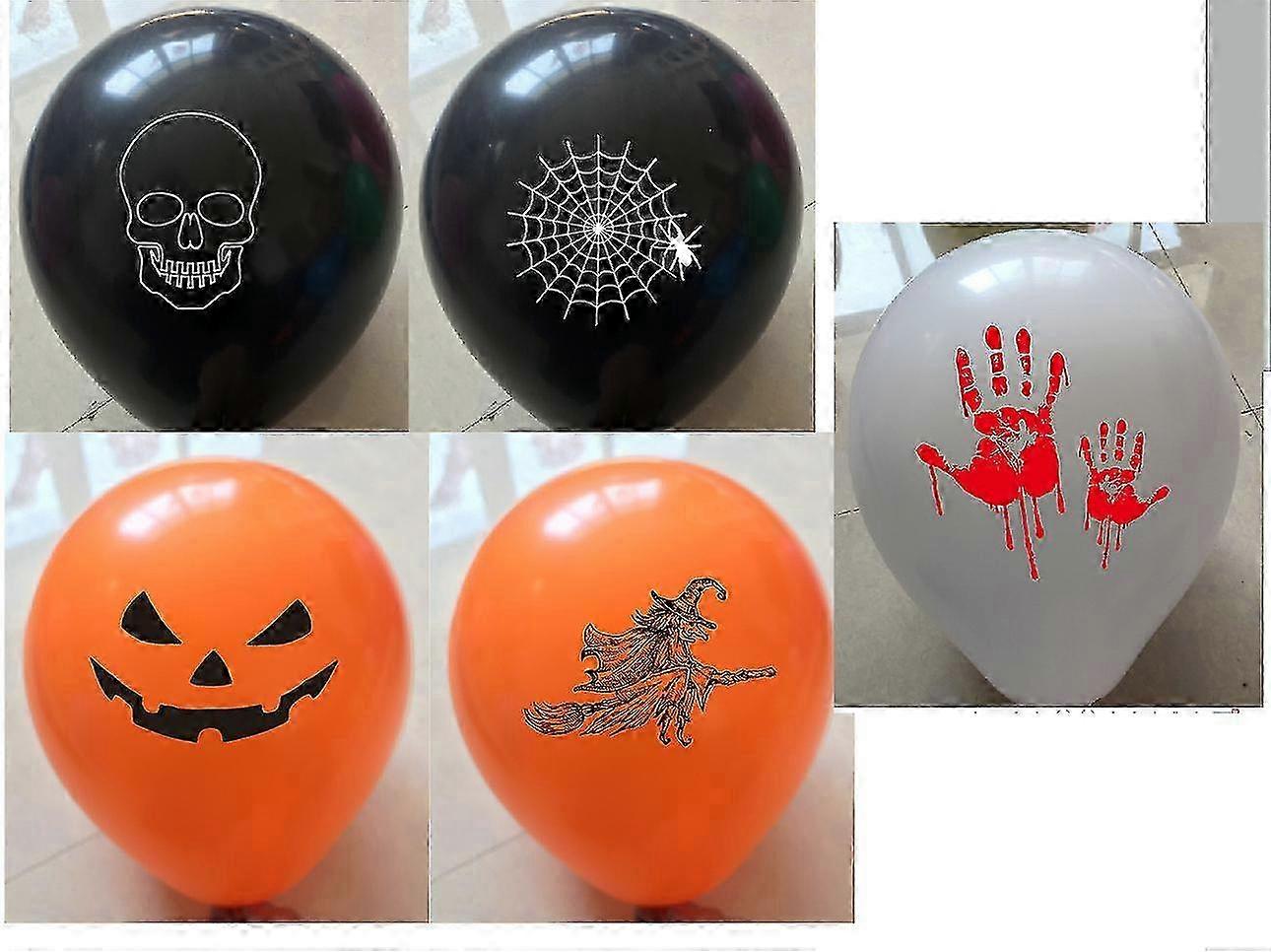 50pcs盛り合わせハロウィーンバルーン/ 25cm / 10インチハロウィーントリックオアトリート怖いパーティーの楽しみ