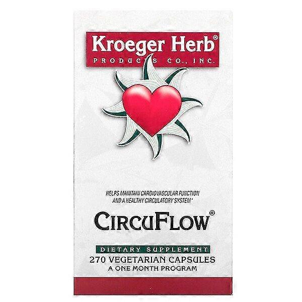 Kroeger Herb Co, CircuFlow, 270 Vegetarian Capsules