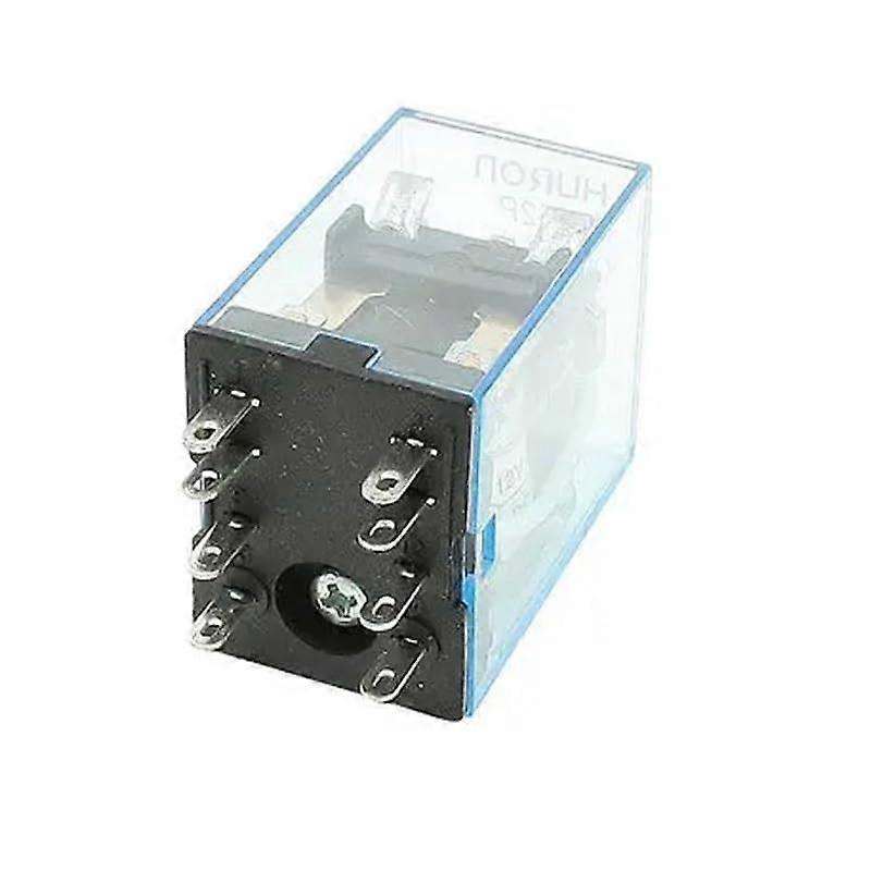 HH52P DC 12V Coil LED Power Relay DPDT 8 Pins Dual Pole Double Throw LED Indicator