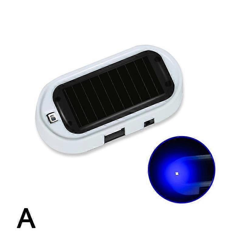 Solar Anti-Theft Warning Light Solar USB Charging Auto Flashing Deterrent Alarm Security LED Light Easy Install No Wires