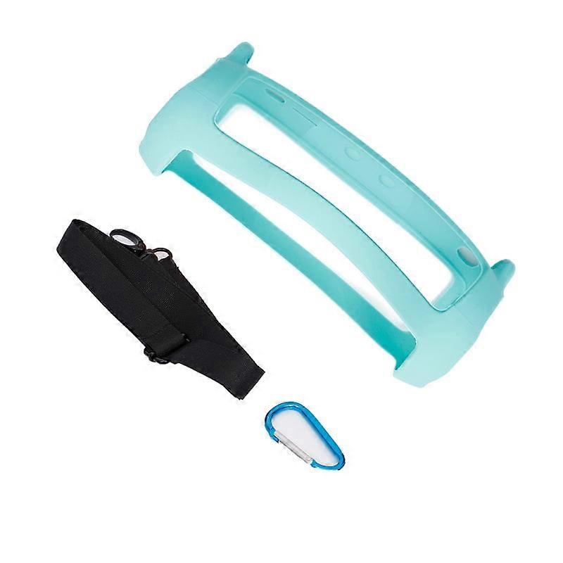 Silicone Case for compatible with JBL Flip 5 Portable Bluetooth Speaker,Gel Soft Skin Protective Cover with Belt,Travel Carry Pouch