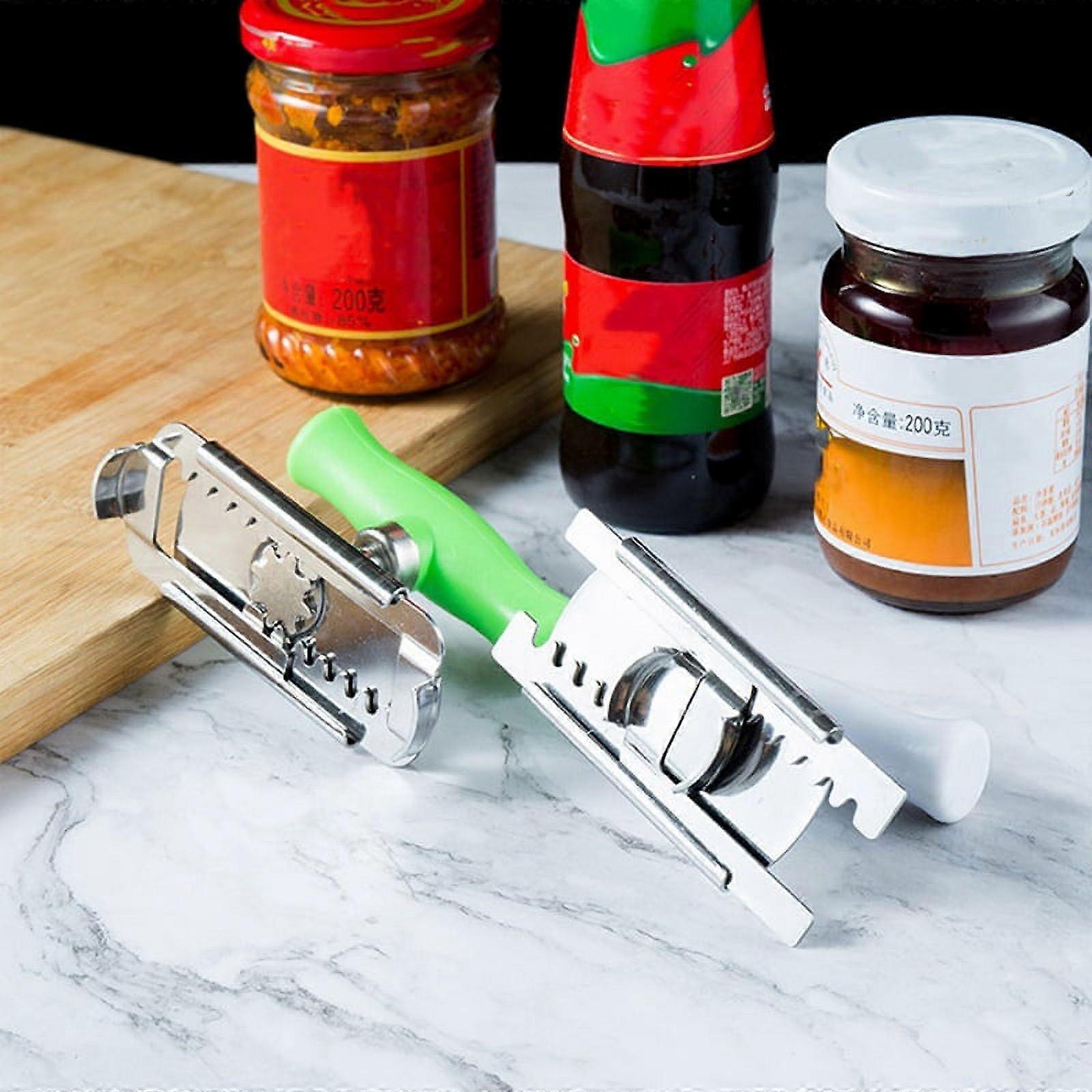 Lid Opener Manual Adjustable Jar Openers and Can Opener Made of Stainless Steel Arthritis Jar